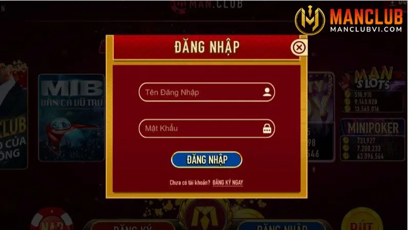Đăng nhập vào sảnh Live Casino Manclub  